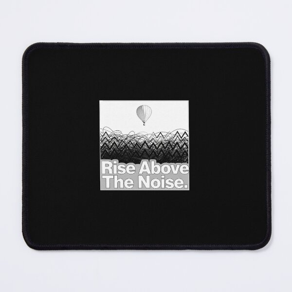 Item preview, Rise Above The Noise – Vintage Hot Air Balloon Above And Beyond Motivational & Inspirational Quotes designed and sold by Ideeplyfeltit.