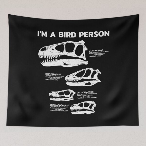 Item preview, I'm a bird person Dromaeosaur designed and sold by NicGrayGraphic.