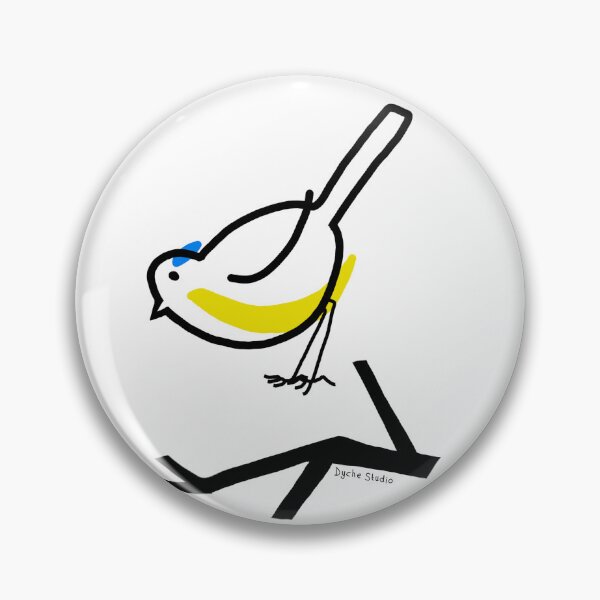 Item preview, Minimalist Blue Tit Line Art Bird designed and sold by Dyche Studio.