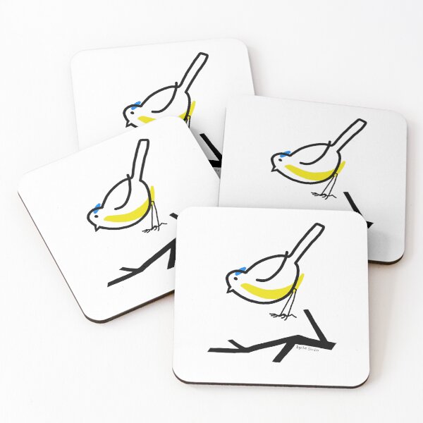 Item preview, Minimalist Blue Tit Line Art Bird designed and sold by Dyche Studio.