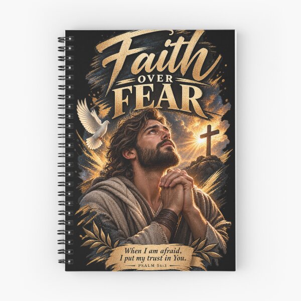 Item preview, Faith Over Fear – Christian Faith Portrait Sticker designed and sold by @SHINTOSARTSTORE.