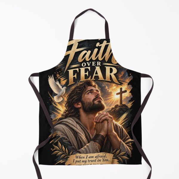 Item preview, Faith Over Fear – Christian Faith Portrait Sticker designed and sold by @SHINTOSARTSTORE.