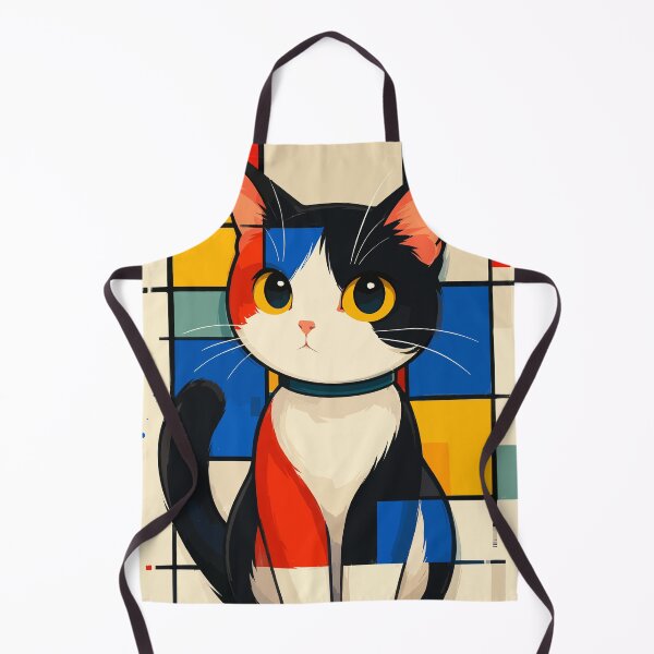Item preview, Piet Mondrian Cat Abstract Geometric Modern Art Pop Graphic designed and sold by The Upside Down.