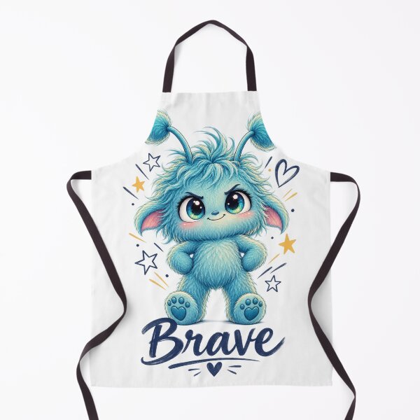 Item preview, Cute Brave Blue Monster Stars Artwork designed and sold by MIArt Studio.