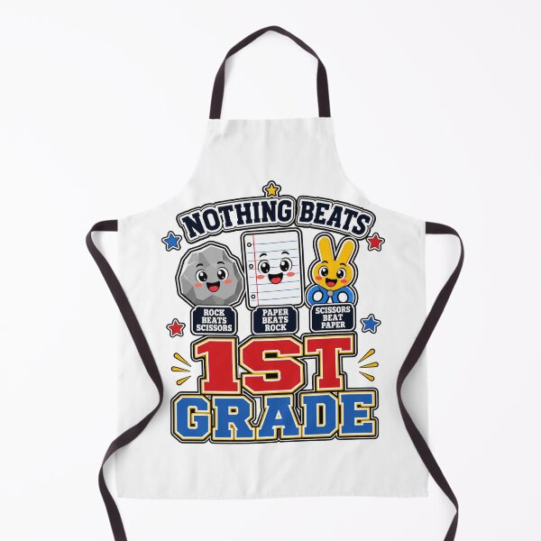 Item preview, Nothing Beats 1st Grade Rock Paper Scissors Back to School designed and sold by WeirdlyMild.