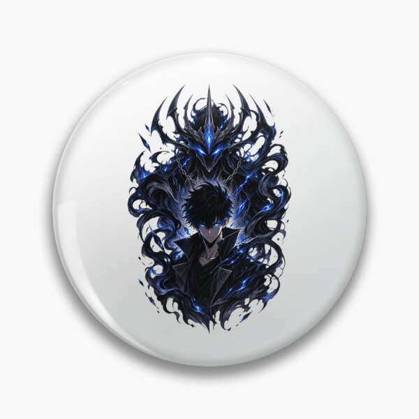 Item preview, Shadow Ascendant – Dark Anime Hunter with Blue Aura designed and sold by HimikoDesk.