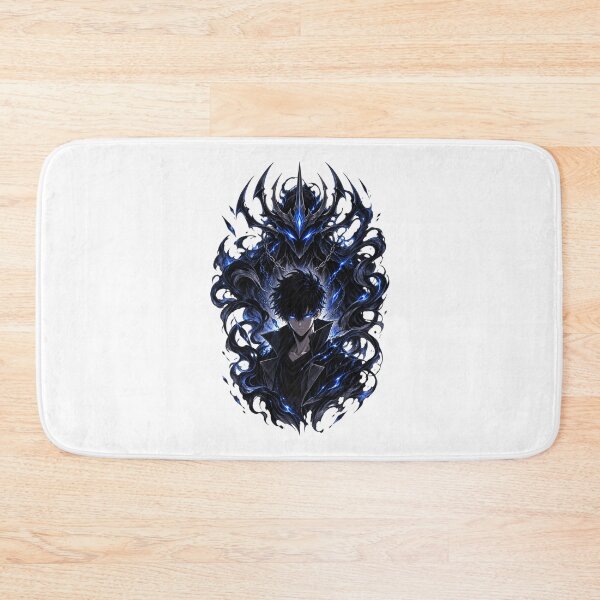 Item preview, Shadow Ascendant – Dark Anime Hunter with Blue Aura designed and sold by HimikoDesk.