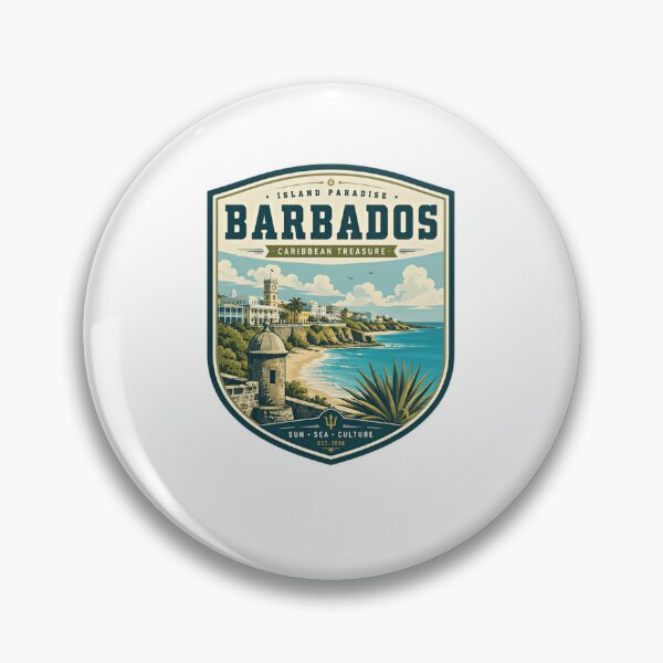Item preview, Island Paradise Barbados Caribbean Treasure Sun Sea Culture Est. 1966 Traveler Vacation Souvenir designed and sold by Star3NowForMe.