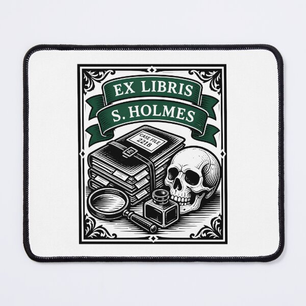 Item preview, Sherlock Holmes Ex Libris Case File 221B designed and sold by Fenay Designs.