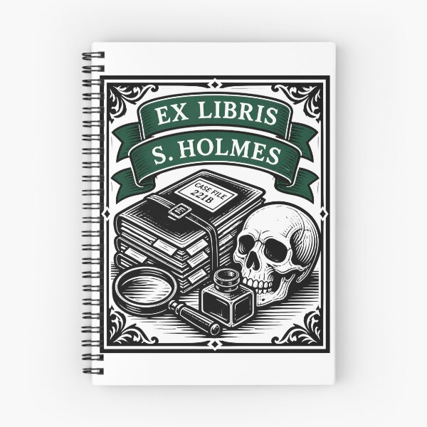Item preview, Sherlock Holmes Ex Libris Case File 221B designed and sold by Fenay Designs.