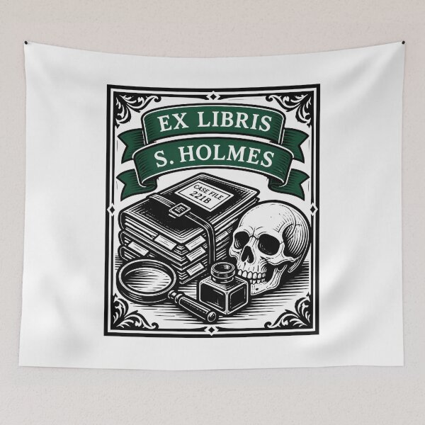 Item preview, Sherlock Holmes Ex Libris Case File 221B designed and sold by Fenay Designs.