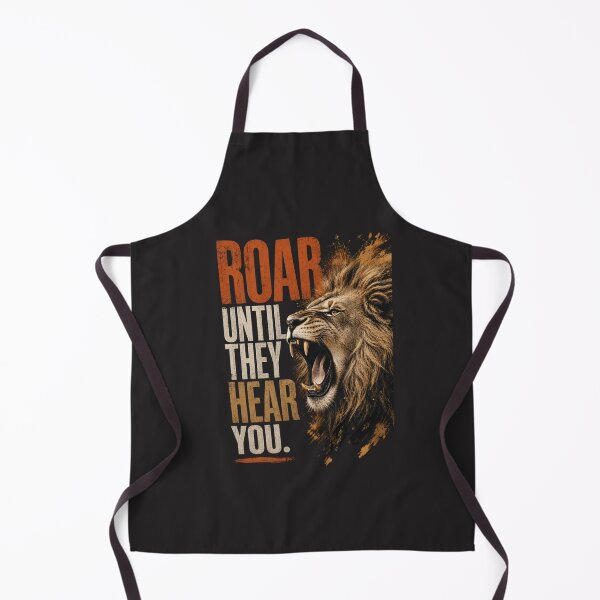 Item preview, Roar Until They Hear You – Vintage Distressed Lion Motivational Quote designed and sold by Bennie Singh.