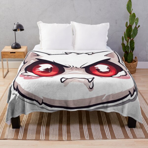 Item preview, Angry White Cat Red Eyes Cute designed and sold by YAM716.