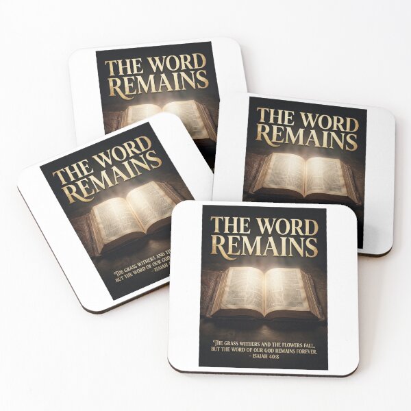 Item preview, The Word Remains – Open Bible Faith Poster designed and sold by @SHINTOSARTSTORE.