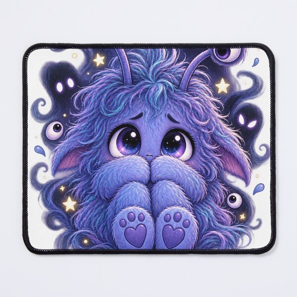 Item preview, Cute Purple Fear Monster Shadows Artwork designed and sold by MIArt Studio.