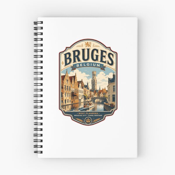 Item preview, Bruges Belgium West Flanders Medieval City - Canal Heritage European Travel Souvenir designed and sold by Star3NowForMe.
