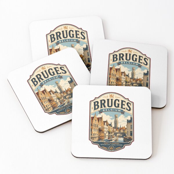 Item preview, Bruges Belgium West Flanders Medieval City - Canal Heritage European Travel Souvenir designed and sold by Star3NowForMe.