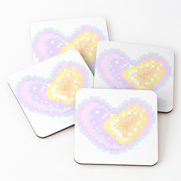Item preview, Pastel Geode Glass Heart Sticker (Pixel_Art) designed and sold by EveKrystall.