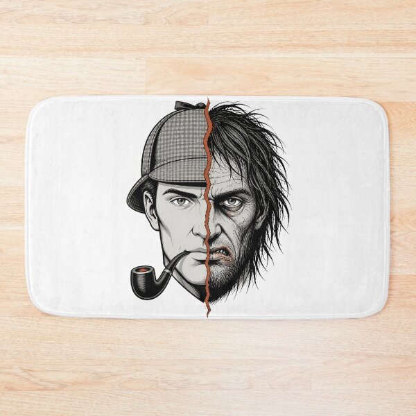 Item preview, Sherlock Holmes Split Portrait of Reason and Shadow designed and sold by Fenay Designs.