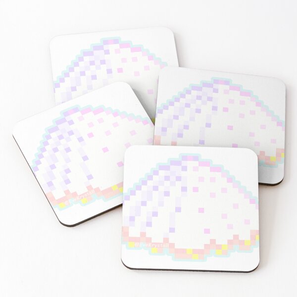 Item preview, White Cockle Sea-Shell Sticker (Pixel_Art) designed and sold by EveKrystall.