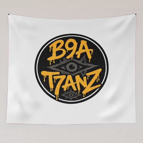 Item preview, B9a T7anz Moroccan Darija Graffiti Yellow Drip Eye Graphic designed and sold by DesignArtist.ia.
