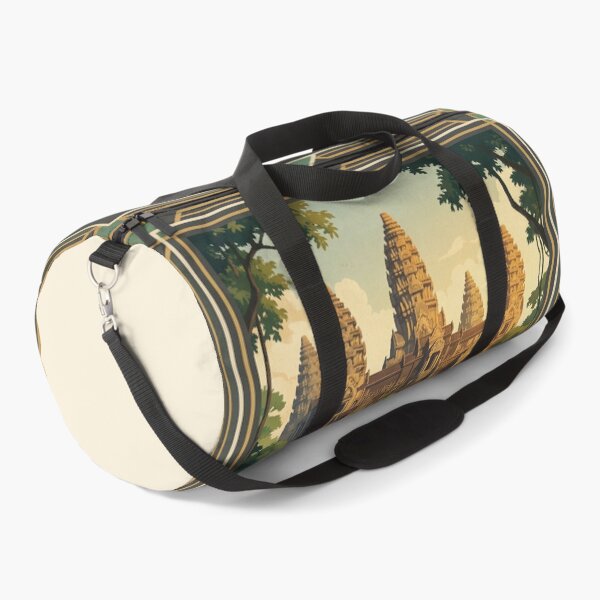 Item preview, Siem Reap Cambodia Vintage Temple Illustration designed and sold by Bomax121.