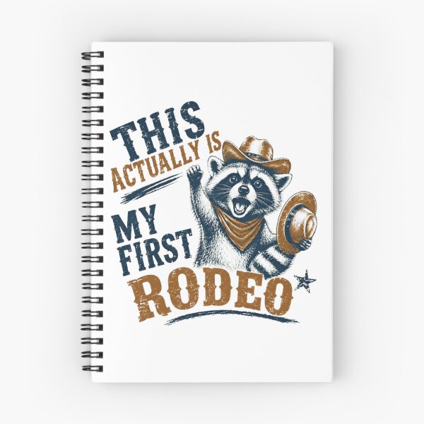Item preview, This Actually Is My First Rodeo Raccoon Western Beginner designed and sold by RetroMini2026.
