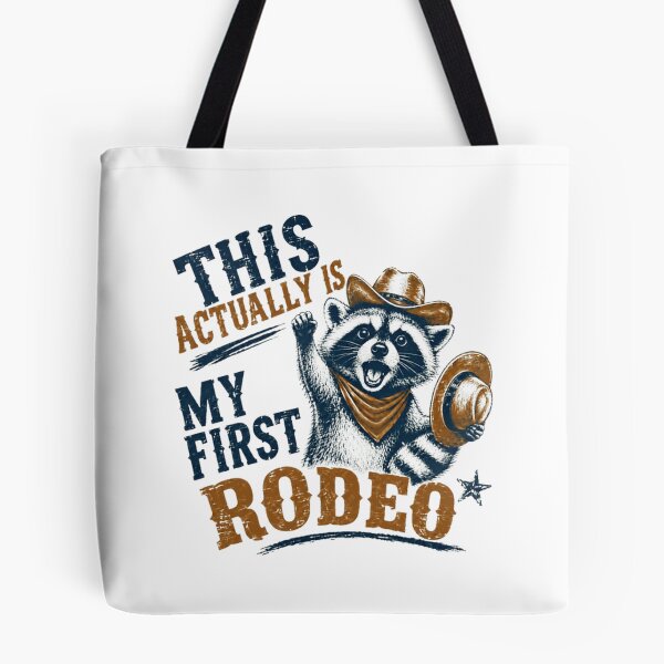 Item preview, This Actually Is My First Rodeo Raccoon Western Beginner designed and sold by RetroMini2026.