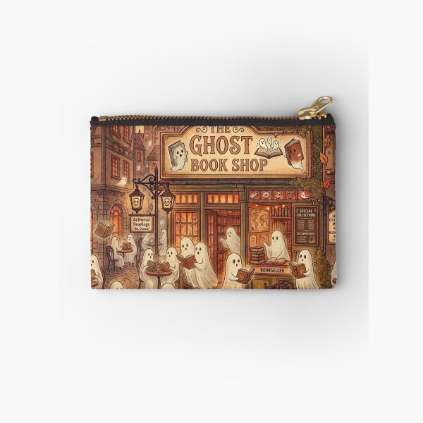 Item preview, Cute Spooky Funny The Ghost Book Shop Design for Halloween / Autumn / Book Shop / Book Worm / Ghost Village / Orange / Reading / Bookish / Book Nerd designed and sold by TeenLake.