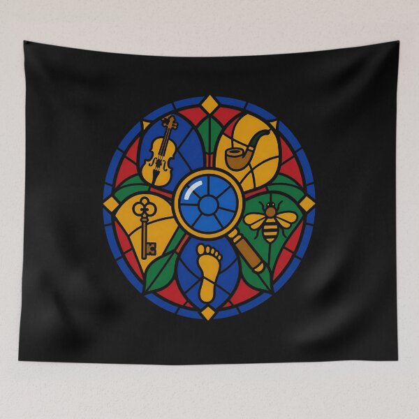 Item preview, Sherlock Holmes Stained Glass Mystery Medallion designed and sold by Fenay Designs.