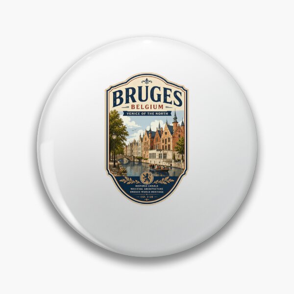 Item preview, Bruges Belgium Venice Of The North Historic Travel Destination designed and sold by Star3NowForMe.