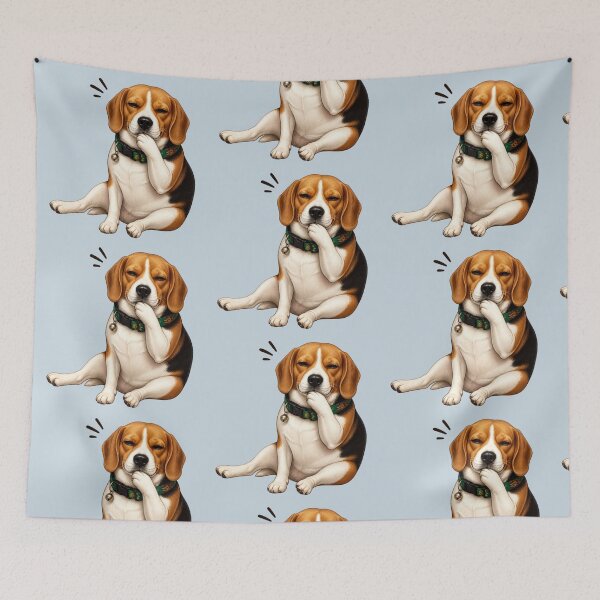 Item preview, Whatever Mood | Funny Deadpan Beagle Character designed and sold by CosmicQuietStudio.