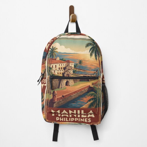 Item preview, Manila Philippines Vintage Travel Illustration designed and sold by Bomax121.