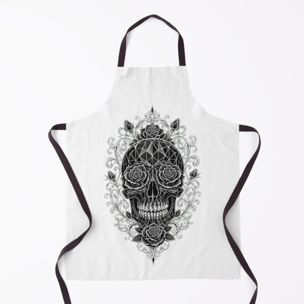Item preview, Crystalline Rose Sugar Skull - Ornamental White Filigree designed and sold by CosmicFlora Studio.