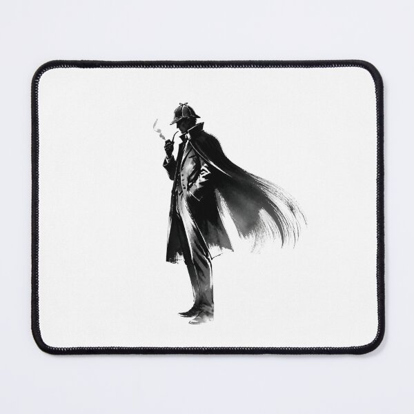 Item preview, Sherlock Holmes Noir Detective in a Tattered Cape designed and sold by Fenay Designs.