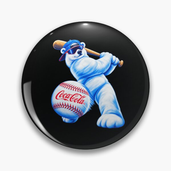 Item preview, Vintage Coca-Cola Baseball Polar Bear Fans designed and sold by POD DYNASTY | Original Print On Demand T-Shirt Graphics.