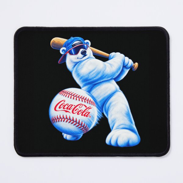 Item preview, Vintage Coca-Cola Baseball Polar Bear Fans designed and sold by POD DYNASTY | Original Print On Demand T-Shirt Graphics.