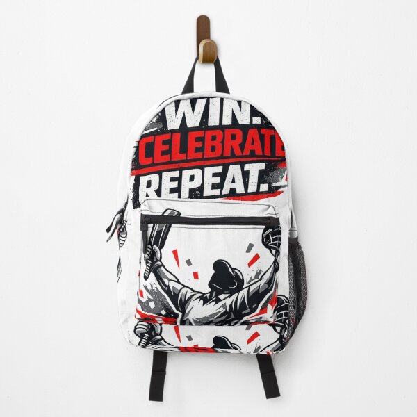 Item preview, WIN. CELEBRATE. REPEAT. – Faceless Cricket Champion Victory Premium Sports Design designed and sold by mbmstores.