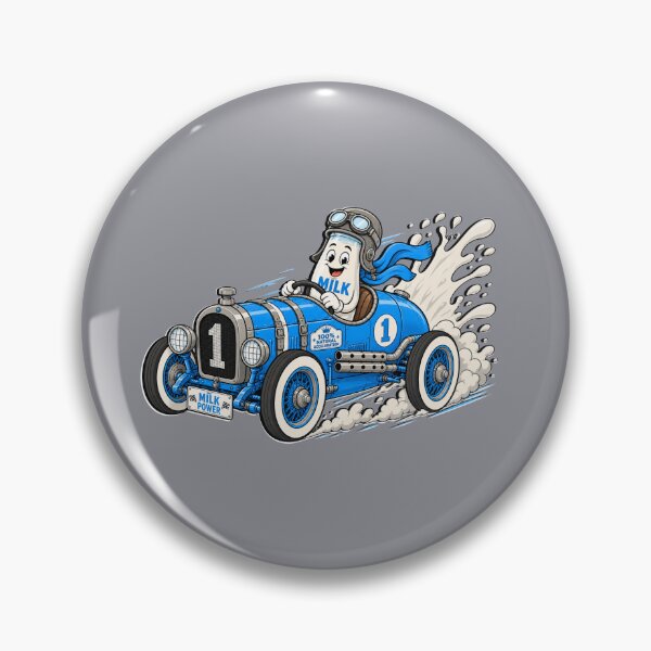 Item preview, Milk Power – Vintage Racing Cartoon designed and sold by Aimetoi.