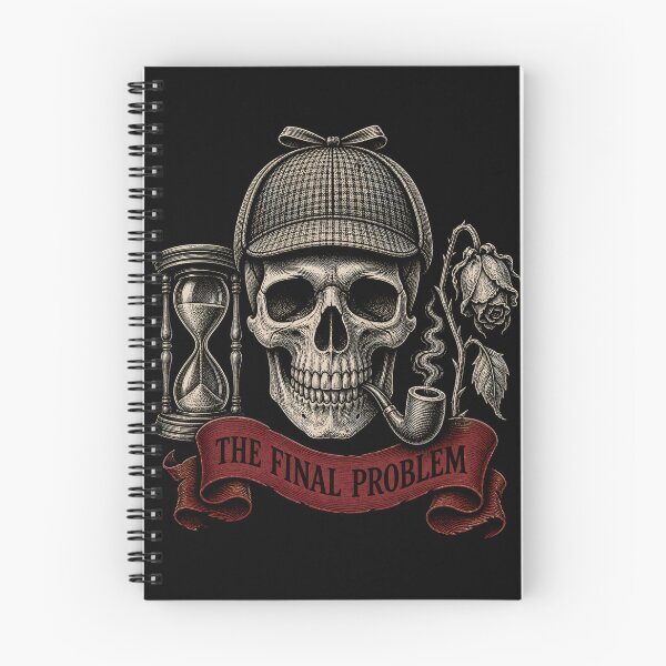 Item preview, Sherlock Holmes Final Problem Skull and Hourglass designed and sold by Fenay Designs.
