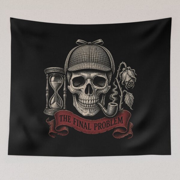 Item preview, Sherlock Holmes Final Problem Skull and Hourglass designed and sold by Fenay Designs.