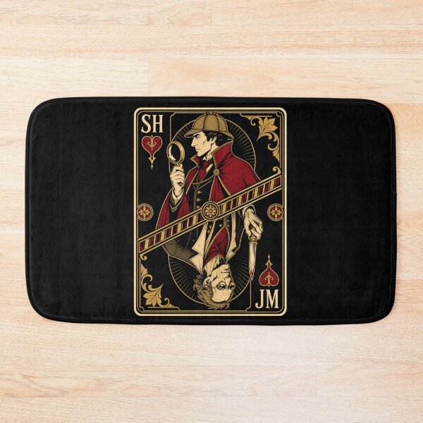 Item preview, Sherlock Holmes vs Moriarty Gilded Playing Card designed and sold by Fenay Designs.