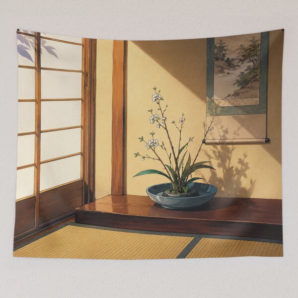 Item preview, Japanese Aesthetic Sunlit Tatami Room designed and sold by bapupa.