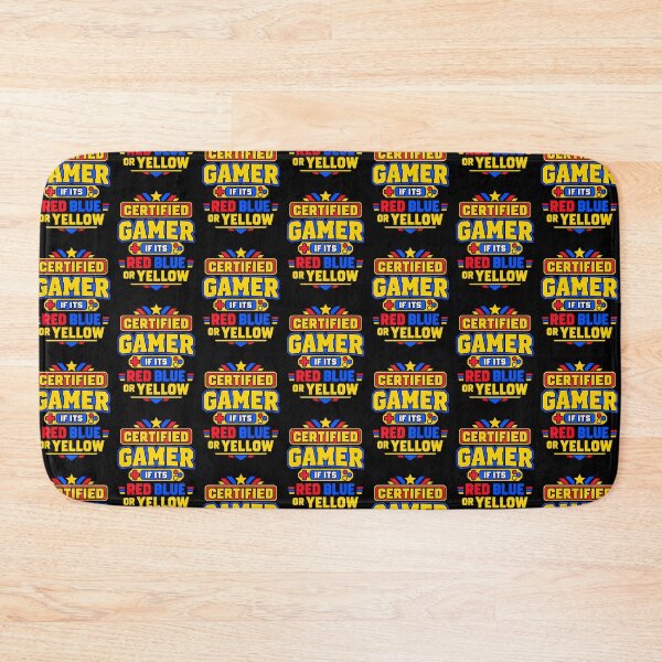 Item preview, Certified Gamer If It's Red Blue or Yellow Retro Gaming Quote designed and sold by TeeTimeTreasure.