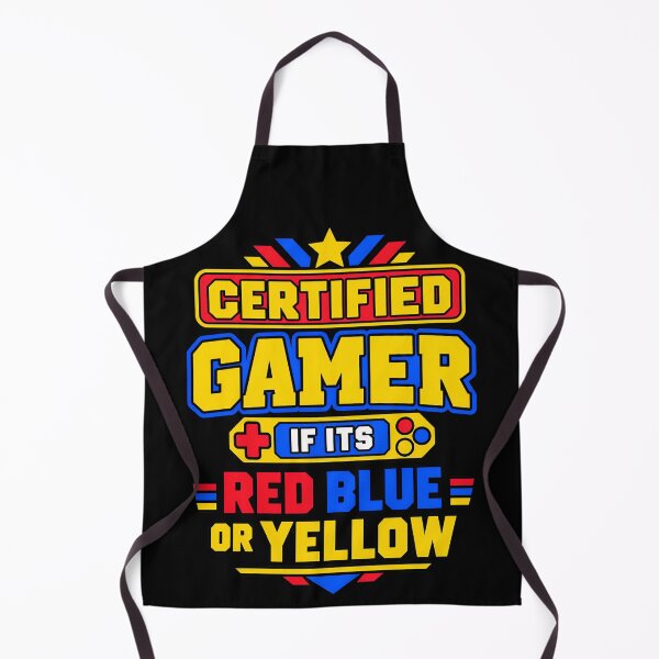 Item preview, Certified Gamer If It's Red Blue or Yellow Retro Gaming Quote designed and sold by TeeTimeTreasure.