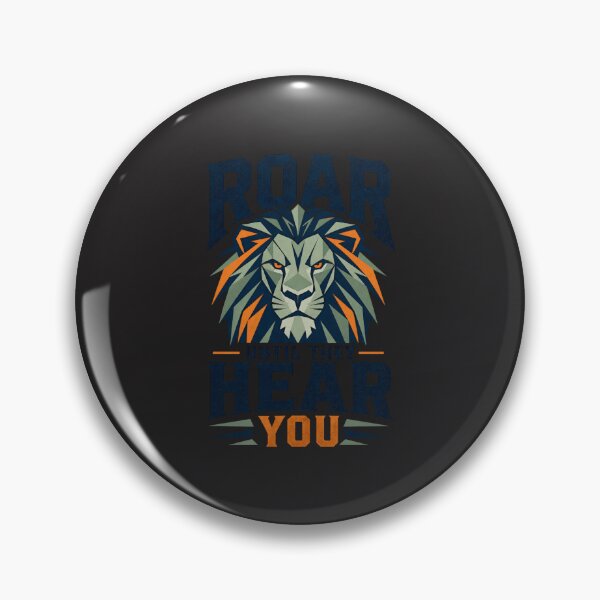 Item preview, Roar Until They Hear You – Geometric Lion Motivational Quote designed and sold by Bennie Singh.