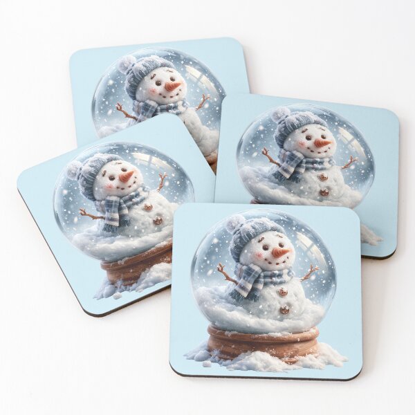Item preview, Cute Winter Snowman in a Snow Globe designed and sold by colorful-white.