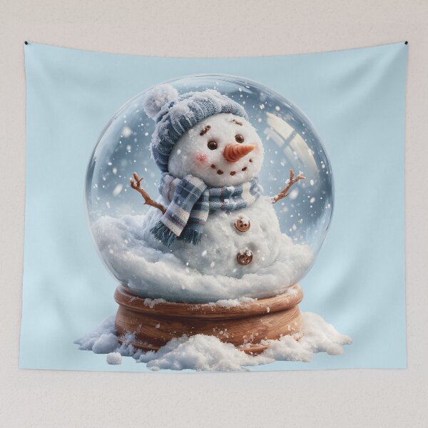 Item preview, Cute Winter Snowman in a Snow Globe designed and sold by colorful-white.