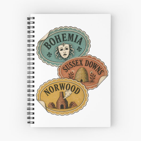 Item preview, Sherlock Holmes Case-File Travel Labels designed and sold by Fenay Designs.