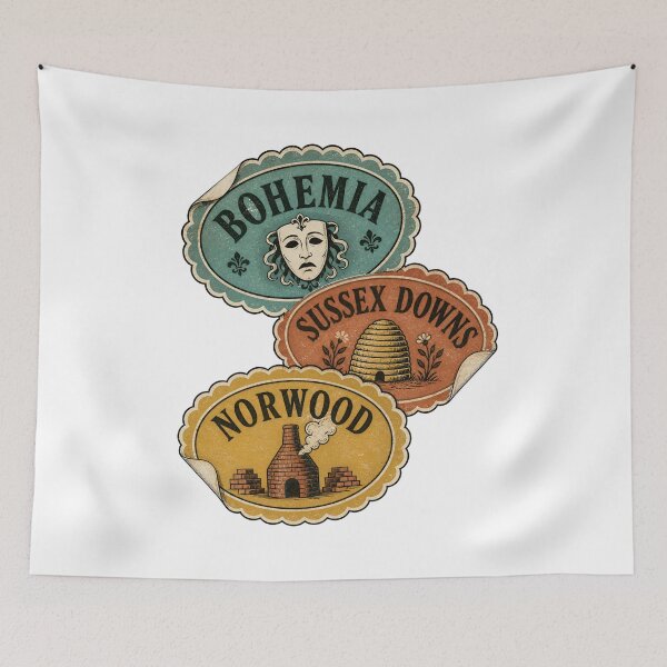 Item preview, Sherlock Holmes Case-File Travel Labels designed and sold by Fenay Designs.